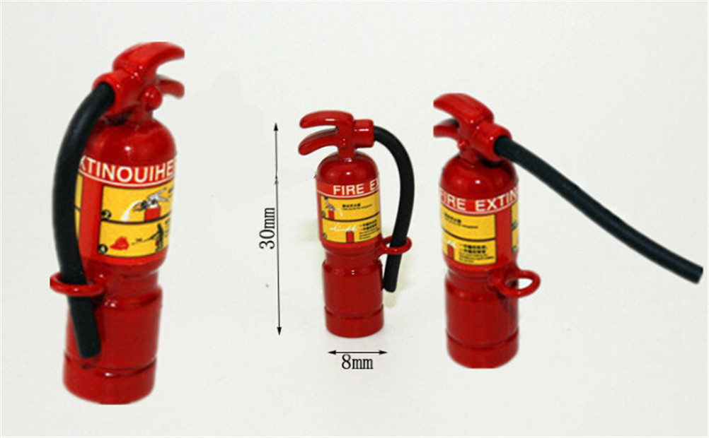 1PCS Hot Sale 1:12 Scale Red Fire Extinguisher Dolls House Miniature Accessories Furniture Toys Doll Accessories