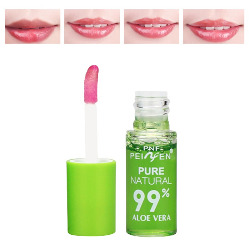 1PC Pure Natural Aloe Vera Lipstick Lasting Lipophilic Moisturizing Liquid Lipstick Daily Make Up Pro