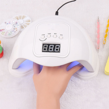 48W Smart Phototherapy Nail-making Machine Nail Polish Glue Baking Lamp Nail Care Beauty Household Nail Make-up Care Equipment