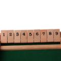 Wooden Shut the Box Board Game with 2 Dice and Number Game for 2-4 Players