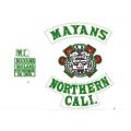 MAYANS NORTHERN CALI backing Embroidered Sewing Label punk biker Patches Clothes Stickers Apparel Accessories Badge