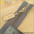 2022 Wholesale Highly Light Anti Brass Metal Zipper