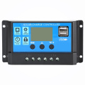60A/50A/40A/30A/20A/10A Solar Charger Controller 12V 24V Auto PWM Controllers LCD Display 5V Dual USB Output Controller