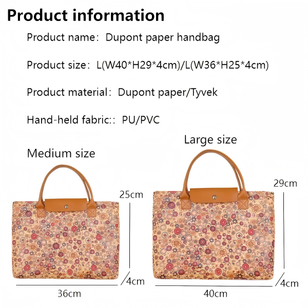 Environmentally friendly Ms. Dupont paper handbag