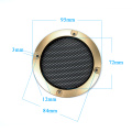 Aiyima 2PC 3Inch Speaker Net Cover Mesh Enclosure Decorative Ring Glod Color Protective Grille Subwoofer Speaker Cover