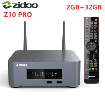 Zidoo Z10 Pro Android 9.0 Set Top Box HexaCore 64-Bit 2G 32G DDR4 2.4G/5G Dolby Vision HDR10+ HDD Bay up to 14TB 4K Media Player