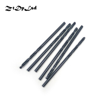 ZtDpLsd 6Pcs 1mm 2mm HSS Twist Drill Bit Carbon Steel Material Manual Black Coated Woodworking DIY Wood Metal Drill Foret Metaux