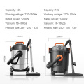 YTK Wet Dry Blowing Vacuum Cleaner Multi-Function Barrel Type High Suction Commercial Household Workshop Cleaning Machine
