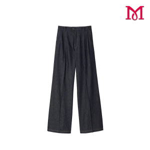 Trendy Dark Denim Pants for Ladies
