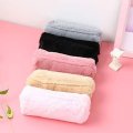 AQ Fashion Cute Cartoon Plush Fuzzy Fluffy Pencil Case Cosmetic Stationery Storage Box Supply For Kids Student Tool