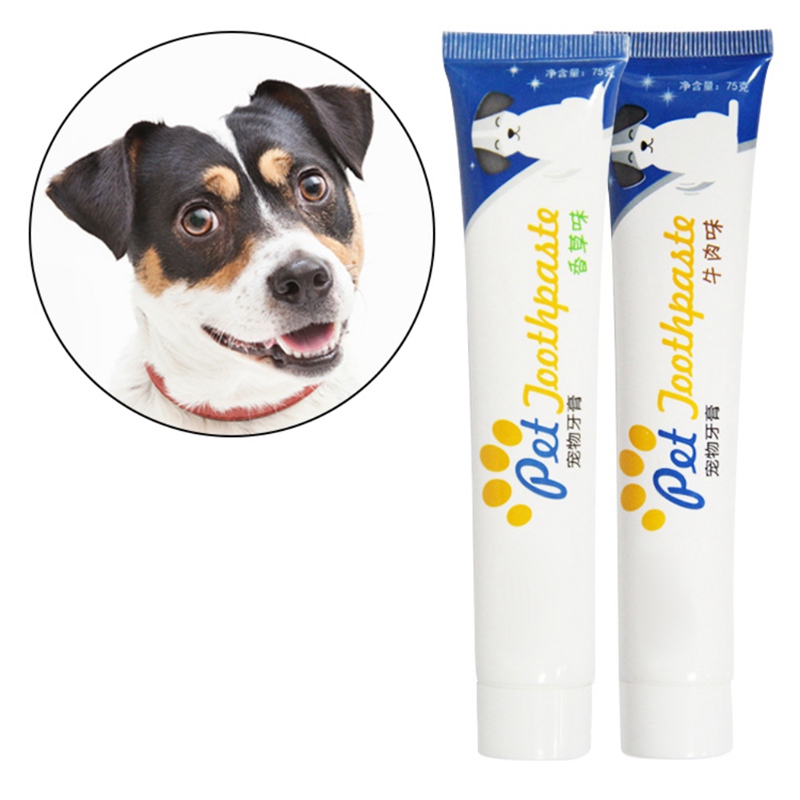 Dog Healthy Edible Toothpaste Small Dog Cats Mouth And Teeth Cleaning And Care Supplies Vanilla And Beef Pet Accessories