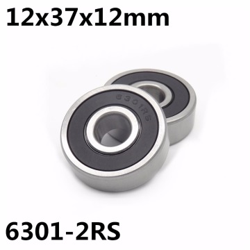 1Pcs 6301-2RS ball bearing 12x37x12 mm deep groove ball bearing High quality 6301RS 6301