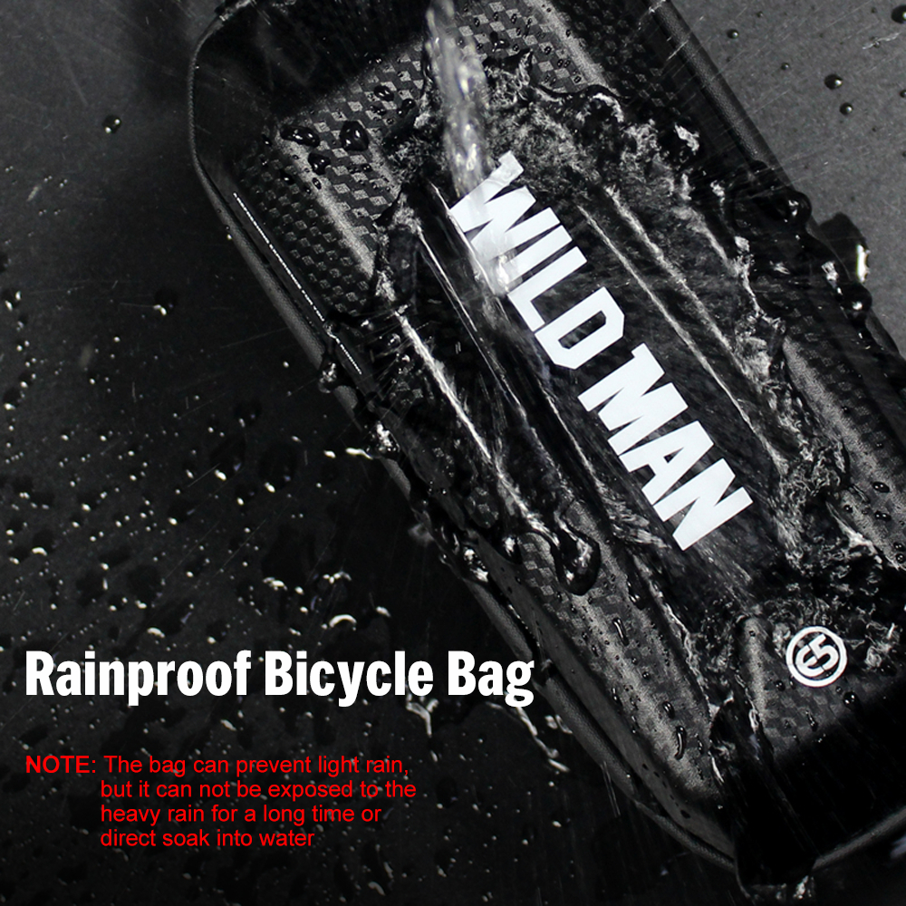 WILDMAN Cycling Bike Bicycle Top Front Tube Bag Waterproof Frame Bag Big Capacity MTB Bicycle Pannier Case Bike Accessories