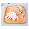 3PCS Dinosaur Cookies Cutter Mold Dinosaur Biscuit Embossing Mould Sugar craft Dessert Baking Silicone Mold for Sop