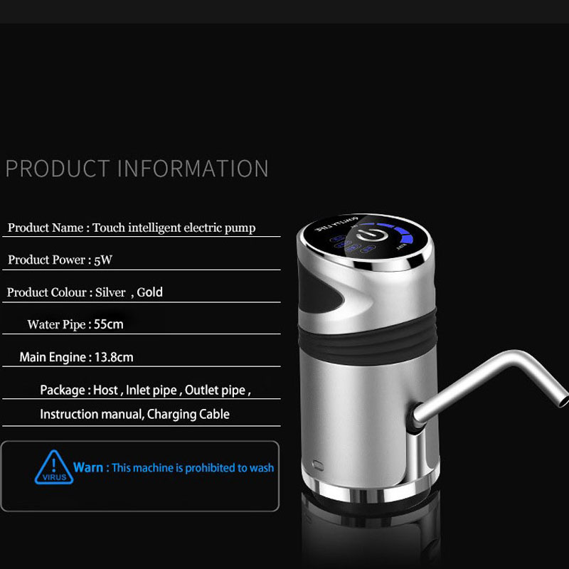 USB Charging Automatic Water Dispenser Faucet Portable Intelligent Touch Water Tap Water Drinking Machine Water Pumping Device