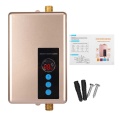 5500W 220V Mini Electric Water Heaters Instant Kitchen Fast Heating Intelligent Electric Tankless Shower Hot Water Heater