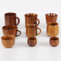 Japanese Style Wooden Cup Creative Jujube Wood Insulation Tea Cup Wooden Coffee Cup Drinking Cup Coffee Cup & Saucer Sets