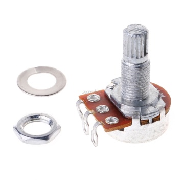 A10K Electric Bass Potentiometer Pot Effect Pedal 18mm Shaft Parts Replacement Dropship