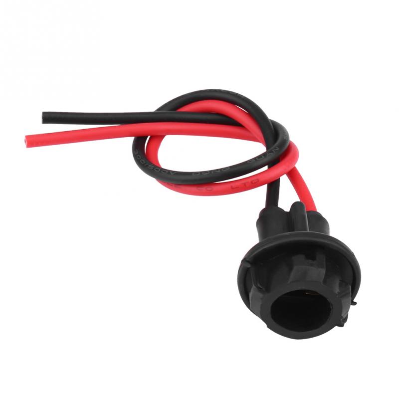 New 2pcs T10 W5W 168 194 Car Plug-in Light Bulb Extension Socket Holder Connector Soft Rubber Car Styling