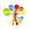 10PCS Plastic Measuring Cups and Spoons Set