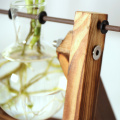 Creative hydroponic plant transparent wooden frame vase desktop small fresh container simple fashion flower arrangement home mod