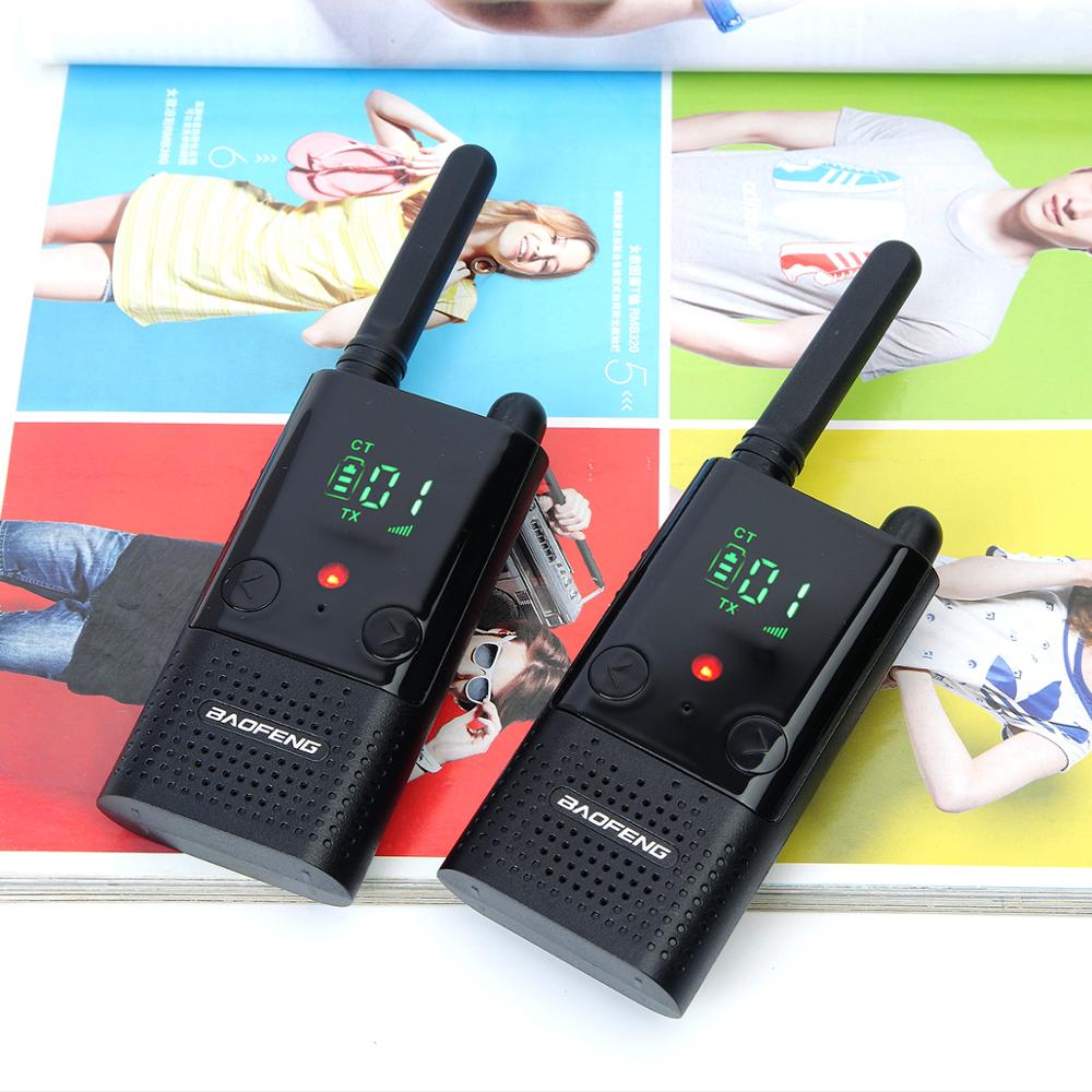 2PCS BAOFENG BF-T9 PMR/FRS UHF462-467MHz License-Free Radio Walkie Talkie Two Way Radio USB Cable