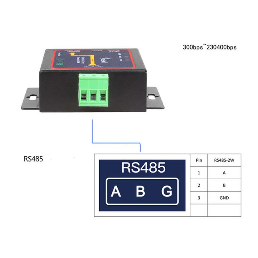RJ45 to RS485 Industrial-grade Modbus Serial Device Servers Ethernet To RS485 Support TCP/ RTU/UDP LAN Converter network servers