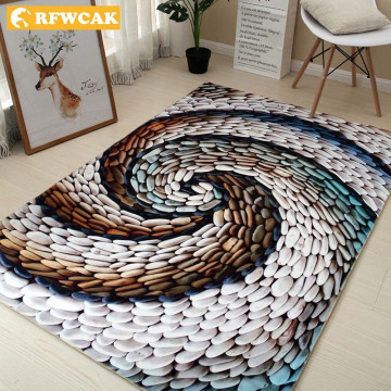 RFWCAK Creative Europe Type 3D Printing Carpet Hallway Doormat Anti-Slip Bathroom Mat Absorb Water Kitchen Carpets Rug Tapete
