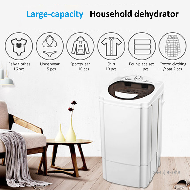 electric clothes dehydrator stand type household/dormitory dehydrator small dewatering bucket machine 6.8kg Capacity 220v 190w