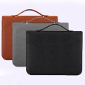 A4 Padfolio File Cabinet Folder Luxury Binder Fichario Document Organizer Holder Ring Manager Briefcase Zipper Business Supplies