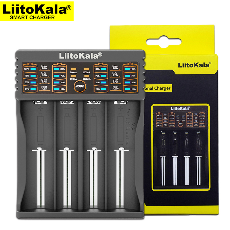 Liitokala Lii-402 18650 Charger Charging 18650 1.2V 3.7V 3.2V AA / AAA 26650 10440 16340 NiMH Lithium Battery Charger