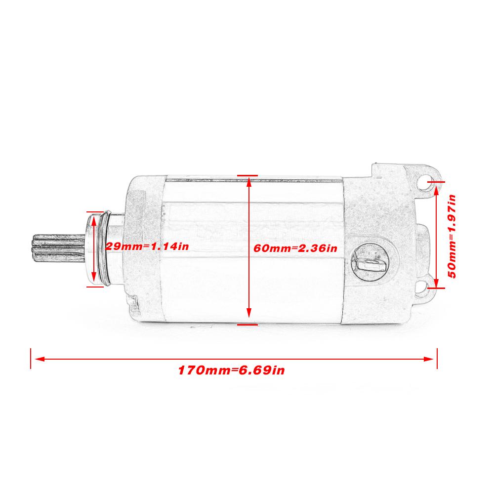 Motorcycle Electric Starter Motor For Yamaha XT250 Serow 250 XG250 TRICKER 250 YFM25R Raptor 250 Motor Accessories 3C5-81890-00