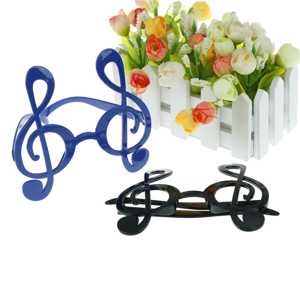 Night Party Favors Eyewear Accessories Props Party Supplies Decoration Decorated Black Musical Note Costume Glasses