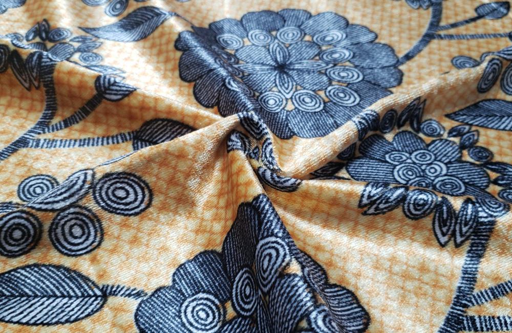 Warp Knitting Printed Velvet Fabric B