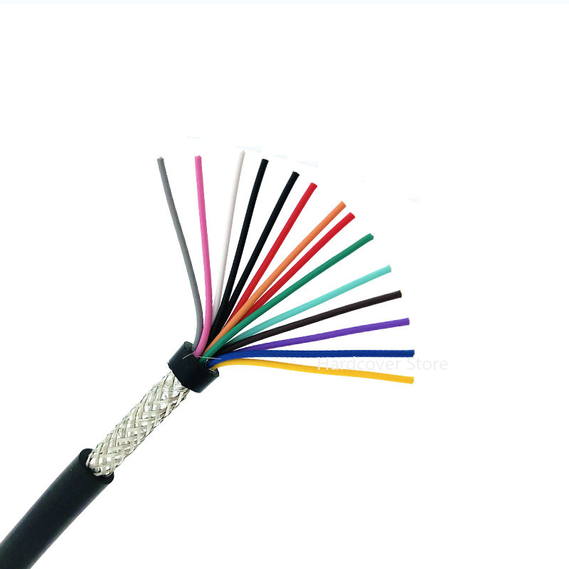 5 Metres RVVP Shielded Control Cable 12 Core 14 Core 16 Core 0.3/0.5/0.75/1/1.5mm Copper Wire