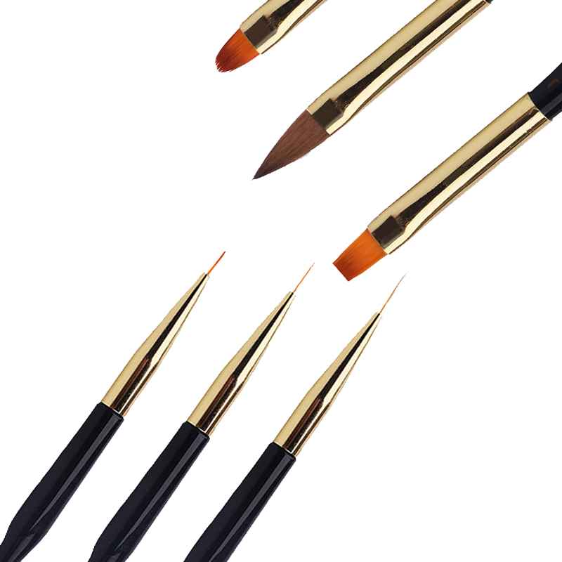 1PC Double Head Nail Art UV Gel Polish Design Dot Painting Detailing Pen Brushes