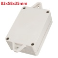 1pcs 83 x58 x35 mm Plastic Waterproof Cover Project Electronic Instrument Case Enclosure Box White