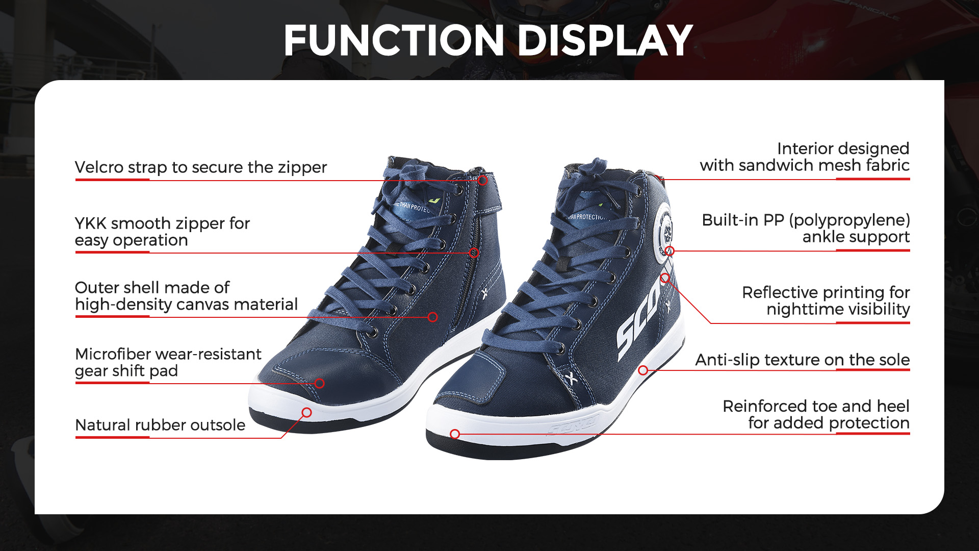 commuting motorcycle boots