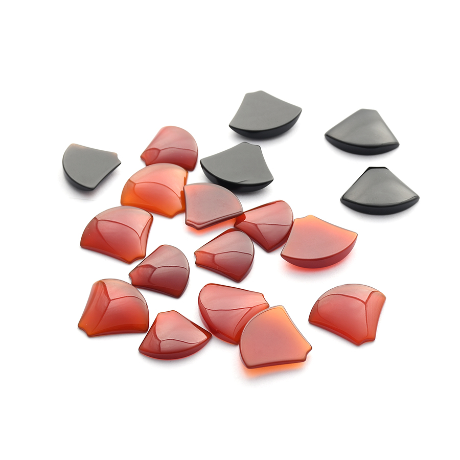 Fan-shaped Cabochons