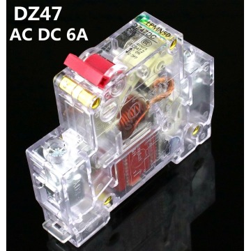 1P 6A 230/400v~Mini Circuit breaker MCB C45 C type AC DC