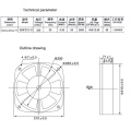 200FZY2-D Single Flange AC220V 65W Fan Axial Flow Fan Fan Electric Box Cooling Fan Wind Direction Adjustable