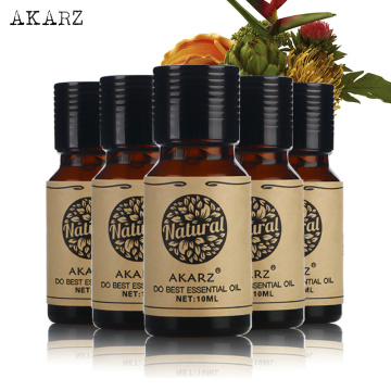 AKARZ Famous brand Neroli Melissa Musk Orchid Honeysuckle essential oil For Aromatherapy Massage Spa Bath skin care 10ml*5
