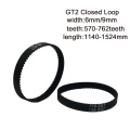 Closed Loop gt2 Timing Belt Width 6/9mm Length 1140/1220/1250/1340/1350/1360/1512/1524mm 2GT 3D Printer Toothed Conveyor Belt