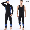 Keeping Warm Professional 3MM 2-Piece Neoprene Scuba Dive Wetsuit Zipper Split Spearfishing Wet Suit Hooded Diving Suits For Men