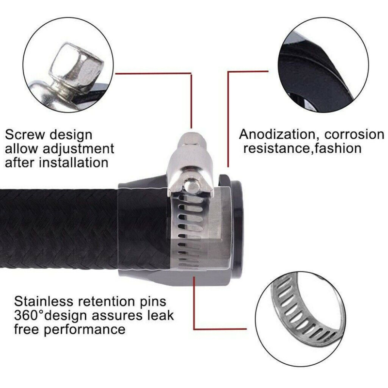 1pcs End Finisher Hex Finishers End Finisher Finishers Aluminum Hose Connectors Hose Clamps Motorcycles Cagiva Mito 125