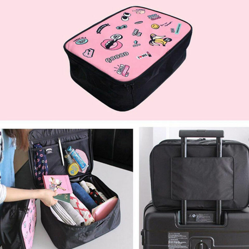 Outdoor Travel Storage Bag Waterproof Clothes Packing Cube Luggage Organizer HandbagHand portable Cosmetic Makeup Toiletry Case