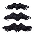 Kids Child Adult Black White Feather Angel Wing Cosplay Show Costume Prop Wedding Birthday Party Halloween Christmas Xmas Gift