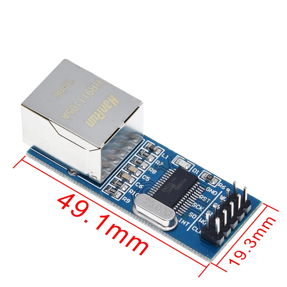 ENC28J60 SPI interface network module Ethernet module (mini version) for arduino