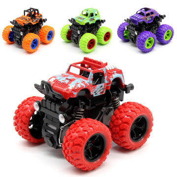 Action & Toy Figures Inertial Spring Off-road Vehicle Four Rubber Wheels Drive Car Model Toys For Children Kids Amazing Gift