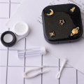 Cartoon Planet Contact Lenses Storage Box Eyes Care Kit Holder Box Contact Lens Case Cleaner Container